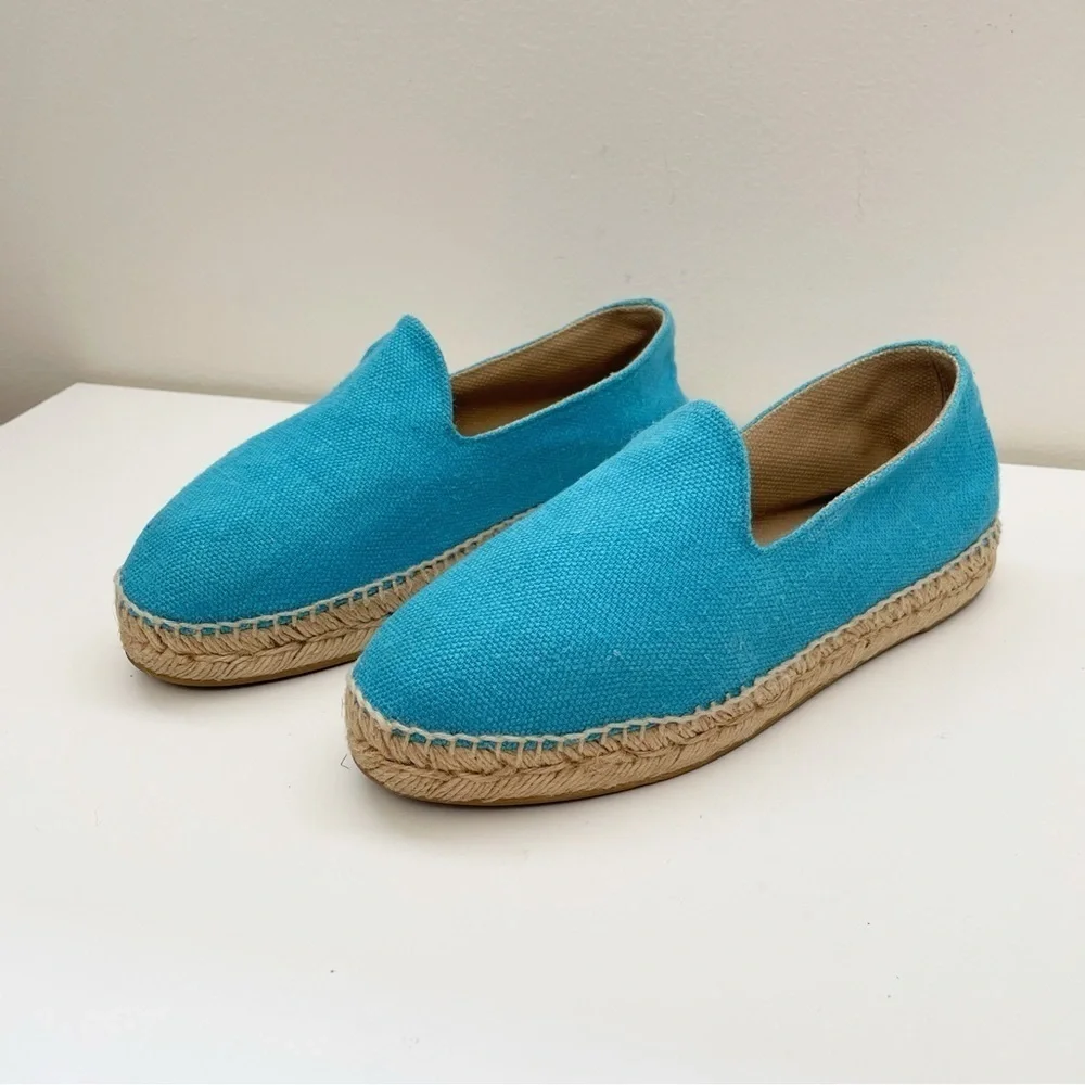 Stubbs and Wootton Gatsby Espadrille Loafer slides woven resort cruise summer 37
